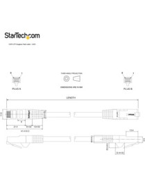 StarTech.com 6ft (1.8m) CAT6 Ethernet Cable, LSZH (Low Smoke Zero Halogen) 10 GbE Snagless 100W PoE UTP RJ45 Black Network Patch