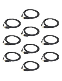 StarTech.com 6ft Mini DisplayPort to DisplayPort 1.2 Cable, 10 Pack, 4K x 2K mDP to DisplayPort Adapter Cable, Mini DP to DP Cor