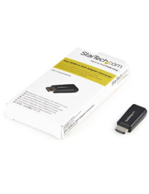 StarTech.com Compact HDMI to VGA Adapter Converter - 1920x1200/1080p - Connect an HDMI device/computer to a VGA monitor or proje