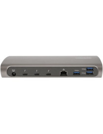 StarTech.com Thunderbolt 4 Dock, 96W Power Delivery, Single 8K / Dual Monitor 4K 60Hz, 3x TB4/USB4 ports, 4x USB-A, SD, GbE, 0.8