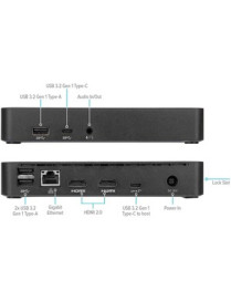 Targus Universal USB-C DV4K Docking Station with 65W Power Delivery - for Notebook/Monitor - 65 W - USB 3.2 (Gen 1) Type C - 2 D