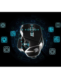 Mad Catz R.A.T. DWS Wireless Optical Gaming Mouse - Optical - Wireless - Bluetooth/Wi-Fi - 2.40 GHz - 16000 dpi - Scroll Wheel