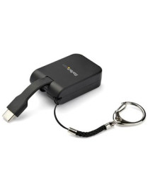 StarTech.com Compact USB C to HDMI Adapter - 4K 30Hz USB Type-C to HDMI Video Display Converter w/ Keychain Ring- Thunderbolt 3 