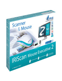 Iris I.R.I.S Iriscan Mouse Executive-Scanner & Mouse, All-In-One - Laser - Cable - USB 2.0 - 1200 dpi - Scroll Wheel - 4 Button(