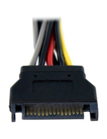 StarTech.com 6in SATA Power Y Splitter Cable Adapter - M/F - Add an extra SATA power outlet to your Power Supply - sata power sp