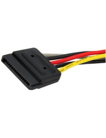 StarTech.com 6in SATA Power Y Splitter Cable Adapter - M/F - Add an extra SATA power outlet to your Power Supply - sata power sp