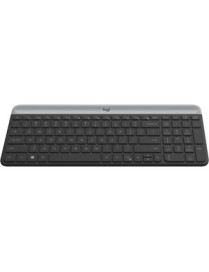 Logitech MK470 Slim Wireless Combo - USB Wireless RF - USB Wireless RF - Optical - 1000 dpi - 3 Button - Scroll Wheel - Symmetri