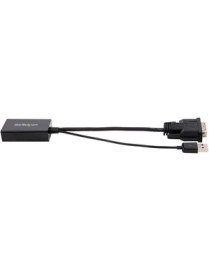 StarTech.com DVI to DisplayPort Adapter with USB Power - DVI-D to DP Video Adapter - DVI to DisplayPort Converter - 1920 x 1200 