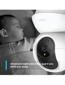 Tp Link Tapo C200 Indoor HD Network Camera - Color - 30 ft (9.14 m) Night Vision - H.264 - 1920 x 1080 Fixed Lens - Google Assis