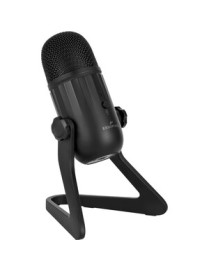 Eva Groups Ergopixel Wired Microphone - Black - 40 Hz to 20 kHz -45 dB - Uni-directional - Desktop, Tripod Mount - USB