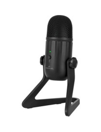 Eva Groups Ergopixel Wired Microphone - Black - 40 Hz to 20 kHz -45 dB - Uni-directional - Desktop, Tripod Mount - USB