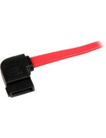 StarTech.com 18in SATA to Left Side Angle SATA Serial ATA Cable - SATA for Storage Drive, Hard Drive - 18" - 1 Pack - 1 x Female