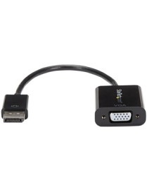 StarTech.com DisplayPort to VGA Adapter, Active DP to VGA Converter, 1080p Video, DP to VGA Adapter Dongle (Digital to Analog), 