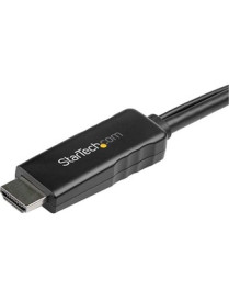 StarTech.com 6ft (2m) HDMI to DisplayPort Cable 4K 30Hz - Active HDMI 1.4 to DP 1.2 Adapter Cable with Audio - USB Powered Video