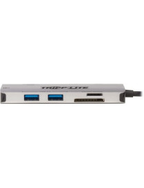 Tripp Lite U442-DOCK5-GY Docking Station - for Notebook/Tablet/Smartphone - 100 W - USB Type C - 3 x USB 3.0 - USB Type-C - Netw