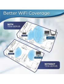 TRENDnet AC1900 High Power Dual Band Wireless USB Adapter, Increase-Extend WiFi Wireless Coverage, Stream 4K HD Video, Windows-M