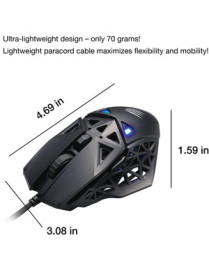 Mad Catz M.O.J.O. M1 Lightweight Optical Gaming Mouse - PixArt PMW3360 - Cable - 12000 dpi