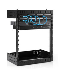 StarTech.com 12U 19" Wall Mount Network Rack - Adjustable Depth 12-20" Open Frame for Server Room /AV/Data/Computer Equipment w/