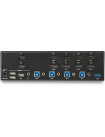 StarTech.com 4 Port HDMI KVM Switch - 4K 30Hz - Dual Display - This 4 port 4K HDMI KVM with dual monitor support lets you contro