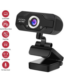 CODi Aquila Webcam - 2 Megapixel - 30 fps - Black - USB 2.0 - 1920 x 1080 Video - CMOS Sensor - Manual Focus - Microphone - Note