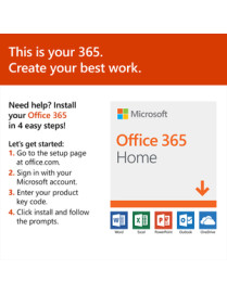 Microsoft 365 Family - Subscription License - Up to 6 People - 12 Month - Electronic - PC, Mac, Handheld