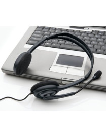Logitech H111 Stero Headset - Stereo - Mini-phone (3.5mm) - Wired - 20 Hz - 20 kHz - Over-the-head - Binaural - Supra-aural - 7.