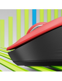 Logitech Signature M650 L Mouse - Optical - Wireless - Bluetooth/Radio Frequency - Red - USB - 2000 dpi - Scroll Wheel - 5 Butto