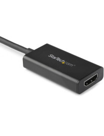 StarTech.com DisplayPort to HDMI Adapter, 4K 60Hz HDR10 Active DisplayPort 1.4 to HDMI 2.0b Converter, Latching DP Connector, DP