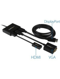 StarTech.com 3-Port Multi Monitor Adapter, DisplayPort 1.2 MST Hub, Dual 4K, 1x 1080p, Video Splitter for Extended Desktop Mode,