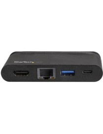 StarTech.com USB C Multiport Adapter - USB-C Travel Dock to 4K HDMI, 100W PD 3.0 Pass-Through, USB-A USB-C, GbE - Portable USB T