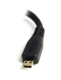 StarTech.com Micro HDMI to HDMI Adapter Dongle, 4K High Speed Micro HDMI to HDMI Converter, Micro HDMI Type-D Device to HDMI TV/
