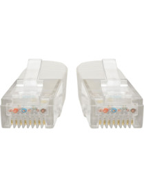 Tripp Lite Cat6 Gigabit Molded Patch Cable (RJ45 M/M), White, 25 ft - 25 ft Category 6 Network Cable for Network Device, Router,