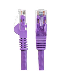 StarTech.com 25ft CAT6 Ethernet Cable - Purple Snagless Gigabit - 100W PoE UTP 650MHz Category 6 Patch Cord UL Certified Wiring/