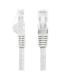 StarTech.com 25ft CAT6 Ethernet Cable - White Snagless Gigabit - 100W PoE UTP 650MHz Category 6 Patch Cord UL Certified Wiring/T