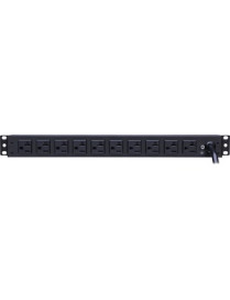 Cyber Power CyberPower Metered PDU20MT2F10R 12-Outlets PDU - NEMA L5-20P - 10 x NEMA 5-20R - 120 V AC - 1U - Vertical - Rack-mou