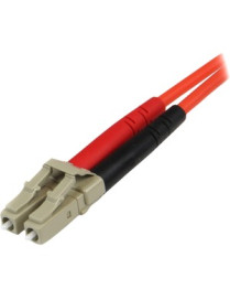 StarTech.com 1m Fiber Optic Cable - Multimode Duplex 50/125 - LSZH - LC/ST - OM2 - LC to ST Fiber Patch Cable - Connect fiber ne