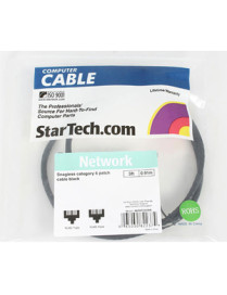 StarTech.com 3ft CAT6 Ethernet Cable - Black Snagless Gigabit - 100W PoE UTP 650MHz Category 6 Patch Cord UL Certified Wiring/TI