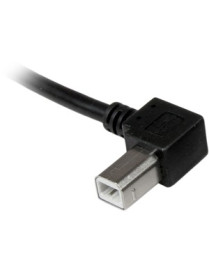 StarTech.com 2m USB 2.0 A to Left Angle B Cable - M/M - Connect hard-to-reach USB 2.0 peripherals, for installation in narrow sp