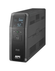 APC by Schneider Electric Back-UPS Pro BR1000MS 1.0KVA Tower UPS - Tower - 16 Hour Recharge - 3.70 Minute Stand-by - 120 V AC In