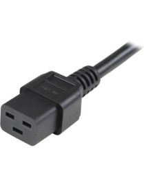 Startech Star Tech.com 3 ft Heavy Duty 14 AWG Computer Power Cord - C19 to C20 - Connect a high-powered server to a power distri