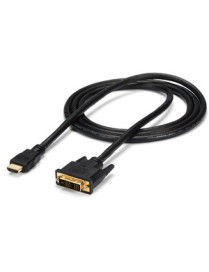 StarTech.com HDMI to DVI Cable - 6 ft / 2m - HDMI to DVI-D Cable - HDMI Monitor Cable - HDMI to DVI Adapter Cable - Connect an H