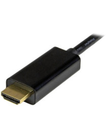 StarTech.com Mini DisplayPort to HDMI Converter Cable - 3 ft (1m) - 4K - Eliminate clutter by connecting your PC directly to an 