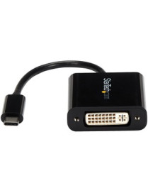 StarTech.com USB C to DVI Adapter - Thunderbolt 3 Compatible - 1920x1200 - USB-C to DVI Adapter for USB-C devices such as your 2