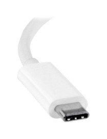 StarTech.com USB C to DVI Adapter - White - Thunderbolt 3 Compatible - 1920x1200 - USB-C to DVI Adapter for USB-C devices such a