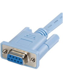 StarTech.com StarTech.com Cisco console router cable - RJ45 (m) - DB9 (f) - 6 ft - Connecting your computer's serial port to the