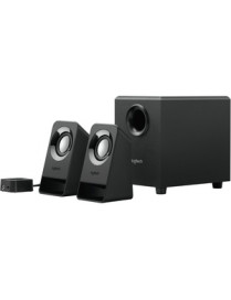 Logitech Z213 Compact 2.1 Speaker System, Black - Desktop - 65 Hz to 20 kHz - 1 Pack