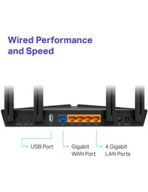 Tp Link TP-Link Archer AX20 Wi-Fi 6 IEEE 802.11ax Ethernet Wireless Router - Dual Band - 2.40 GHz ISM Band - 5 GHz UNII Band - 4