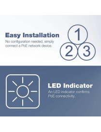 TRENDnet Gigabit Power Over Ethernet Plus Injector, Converts Non-Poe Gigabit To Poe+ Or PoE Gigabit, Supplies PoE (15.4W) Or PoE