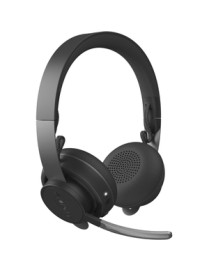 Logitech Zone Wireless Headset - Stereo - Wireless - Bluetooth - 98.4 ft - 30 Hz - 13 kHz - Over-the-head - Binaural - Circumaur