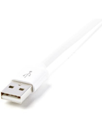 StarTech.com 2m (6ft) Long White Apple® 8-pin Lightning Connector to USB Cable for iPhone / iPod / iPad - Charge and Sync your A